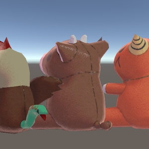 幻獣ぬいぐるみセット　どらごん　みのたうろす　ばじりすく　【VRChat 】 缩略图 3