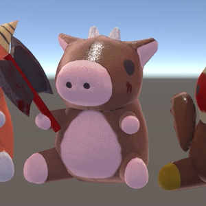 幻獣ぬいぐるみセット　どらごん　みのたうろす　ばじりすく　【VRChat 】 缩略图 2