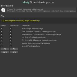 MintyZipArchive Importer