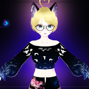 Long sleeve bird blouse