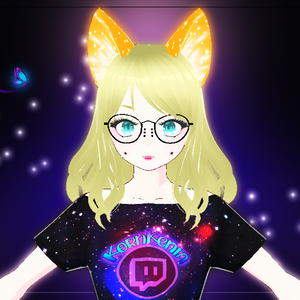 Orange shiny cat ears