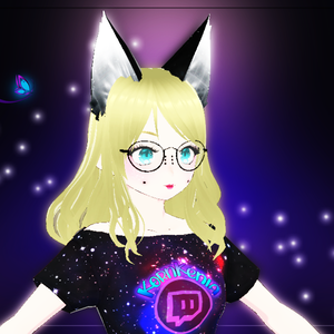 Black and white cat ears