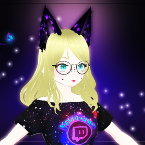 Purple lights cat ears