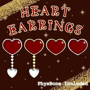 Heart Earrings＊ハートイヤリング＊VRC向け