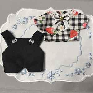16cm ぬい服 サロペットセット2点