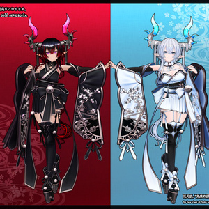 限定／2月下旬以降発送】2026直筆サイン複製画オリキャラ「レキ」 - 風