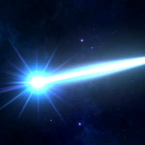 Dragonball Kamehameha beam particle