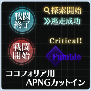 【apng素材】ココフォリア用 APNGカットイン