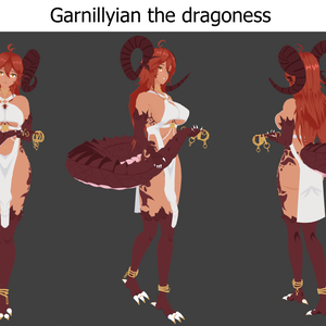 Garnillyian the Dragoness - Original 3D character model