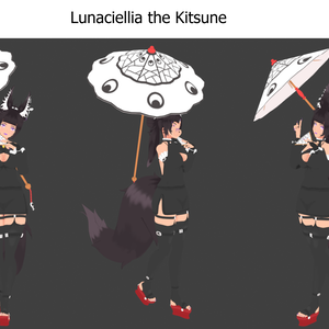 Lunaciellia the Kitsune - Original 3D character model
