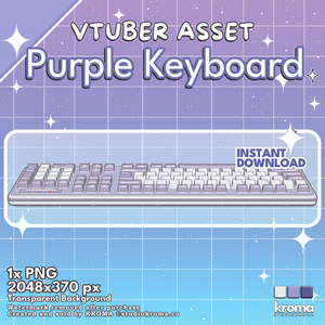 VTUBER ASSET | Purple Keyboard