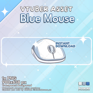 VTUBER ASSETS | Blue Mouse