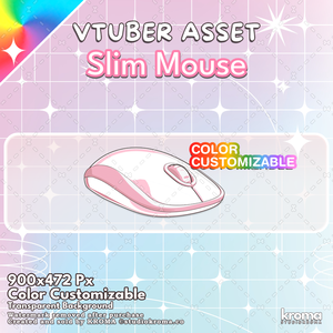 VTUBER ASSET | Slim Mouse (Color Customizable)