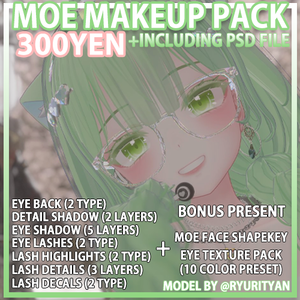 MOE(萌) MAKEUP PACK (+PSD and Shapekey)