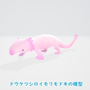 ドウケツシロイモリモドキの模型