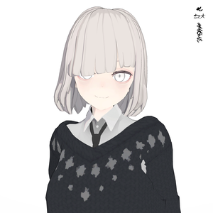 【３Dモデルアクセサリ】Anone_semilong