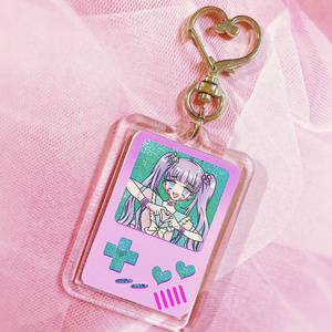 キーホルダー♡あなたの心臓いただきます👾