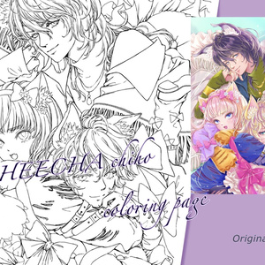 Holiday candle 🕯／オリジナル塗り絵線画 - CHEECHA.chiho - BOOTH