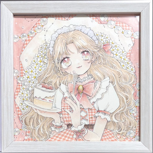 手描きイラスト　原画　.。.:*☆♡*.+ 原神【手描き イラスト 色紙】蛍