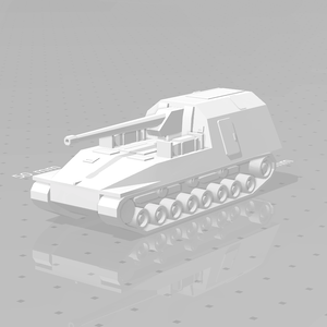 【試製五式砲戦車】3Dプリント用モデル