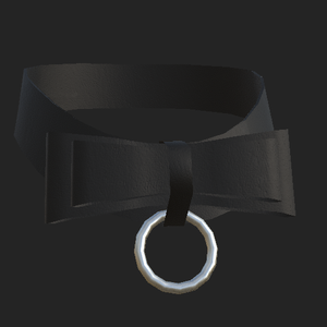 [VRChat向け]  Leather Collar 襟 , 首輪