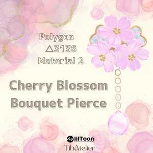 Cherry Blossom Bouquet Pierce【MA対応】