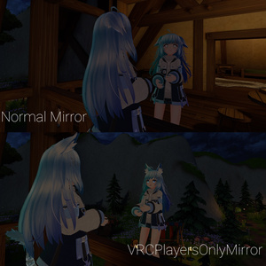 VRCPlayersOnlyMirror (背景なし No background)