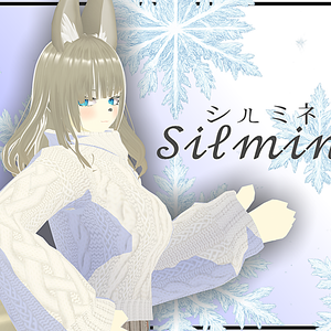 VROID オリジナル3Dモデル＋VRoidデータ　　　　【シルミネちゃん】Quest対応版あり