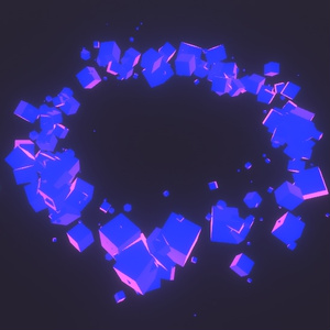 カラフルキューブリング / Colorful Cube Particle Ring 缩略图 2