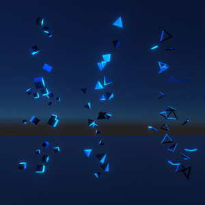 【無料】ポリゴンパーティクル / Sci-fi Polygon Particles 缩略图 3