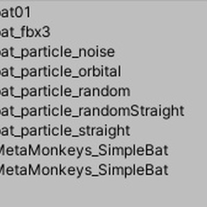 コウモリパーティクル / Simple Bat Particle 缩略图 3