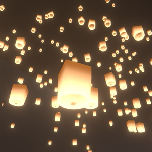Sky lantern Particle / スカイランタンパーティクル 缩略图 2