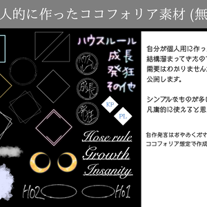 個人的に作ったココフォリア素材🍊