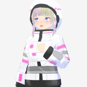 Vroid Space Suit with helmet PINK ONLY