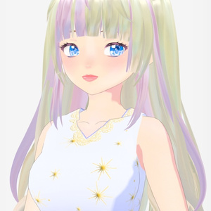 Vroid star and glitter dress