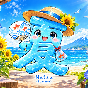 夏（Japanese Kanji Summer）