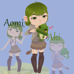 Aomi and Aki (Rainhet's Tutorial Chan)