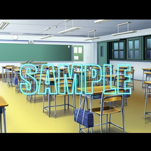 背景素材：学校教室１
