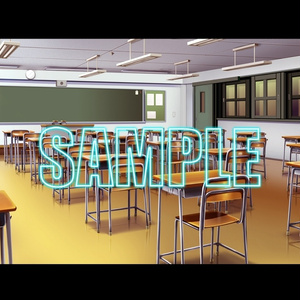 背景素材：学校教室１