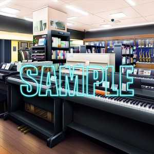背景素材:楽器店
