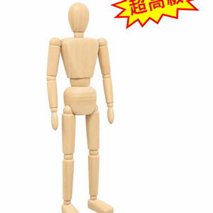 【VRChat対応3Dアバター】超高級木製デッサン人形 DDM｜設定済み・4材質