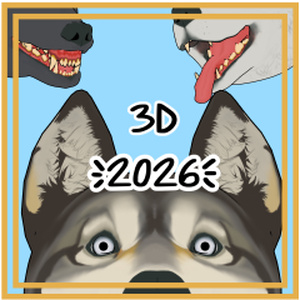 狼頭 可動