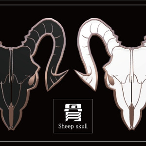 羊頭骨(Sheep skull)のブローチピン