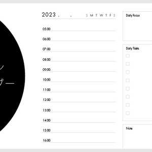 GoodNotes 5 用 スケジュールPDF＜2023-デイリー＞