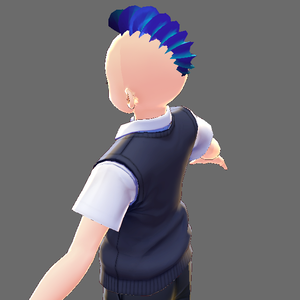 mohawk spiral hair  モホーク