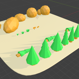 【Low Poly】Nature Asset Pack Vol.1 - Trees, Rocks, and Grass