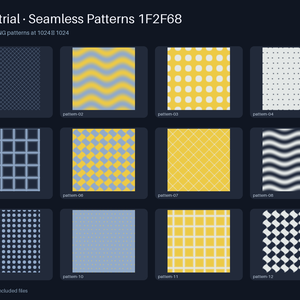 Industrial · Seamless Patterns 1F2F68