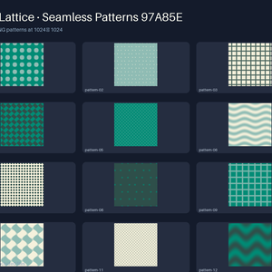 Brine Lattice · Seamless Patterns 97A85E