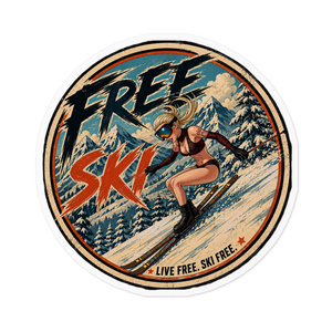 FREE SKI #1 스티커