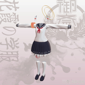 【発売記念セール20％OFF】シノビガミアバター衣装 -私立御斎学園「 花霞の学服（はながすみのがくふく）」 缩略图 3